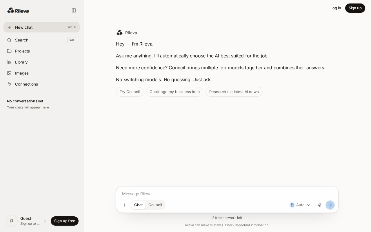 Rileva chat on desktop